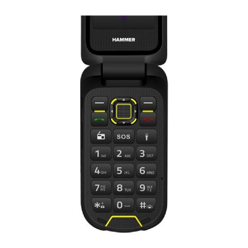 ΚΙΝΗΤΟ ΤΗΛΕΦΩΝΟ HAMMER BOW LTE (TEL000921) ΜΕ ΠΟΡΤΑΚΙ ΑΔΙΑΒΡΟΧΟ & ΑΝΘΕΚΤΙΚΟ ΣΕ ΠΤΩΣΗ BLACK